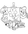Maler & Staffelei ausmalen