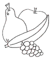 Obst ausmalen