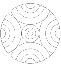 Mandala rund ausmalen