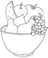 Obstschale ausmalen
