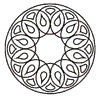 Mandala klein ausmalen