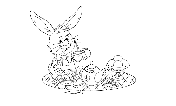 Osterhase ausmalen