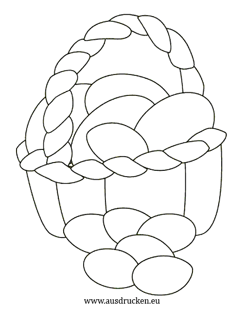 Osterkorb ausmalen
